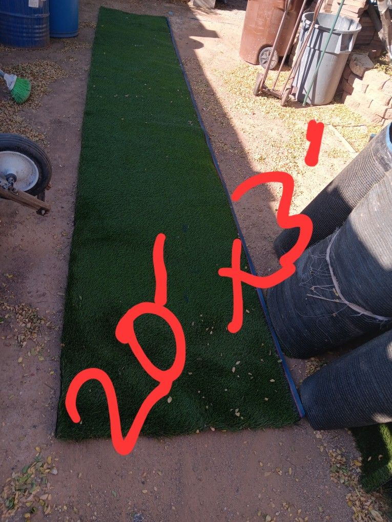 Turf. 20' X 3' = 60' X $1.5 =$90