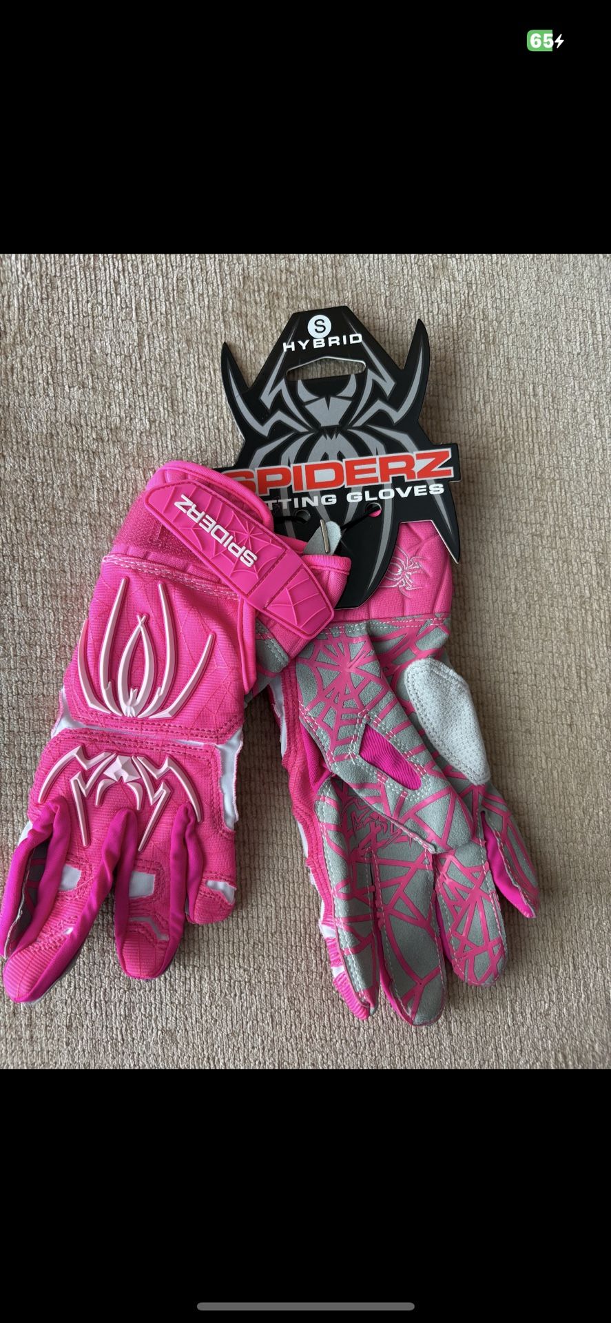 Brand new spiders softball batting gloves . Womens small