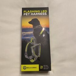 Flashing Led Pet Harness Large