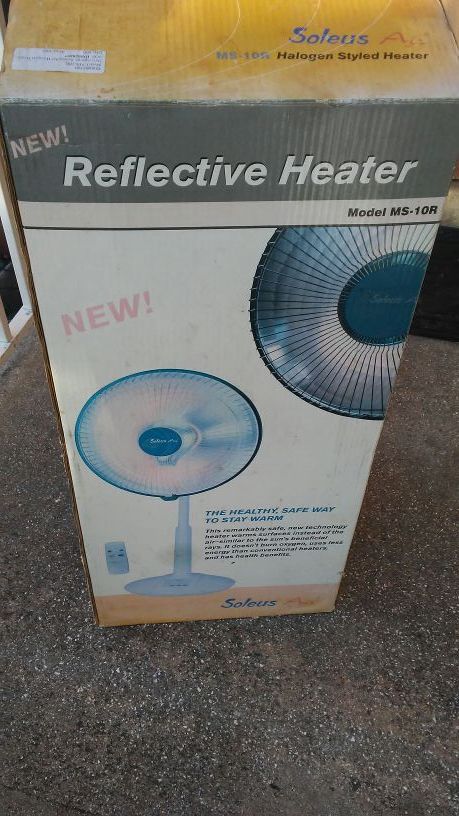 Soleus air reflection halogen heater