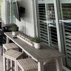 Bar Height Outdoor Dining Set