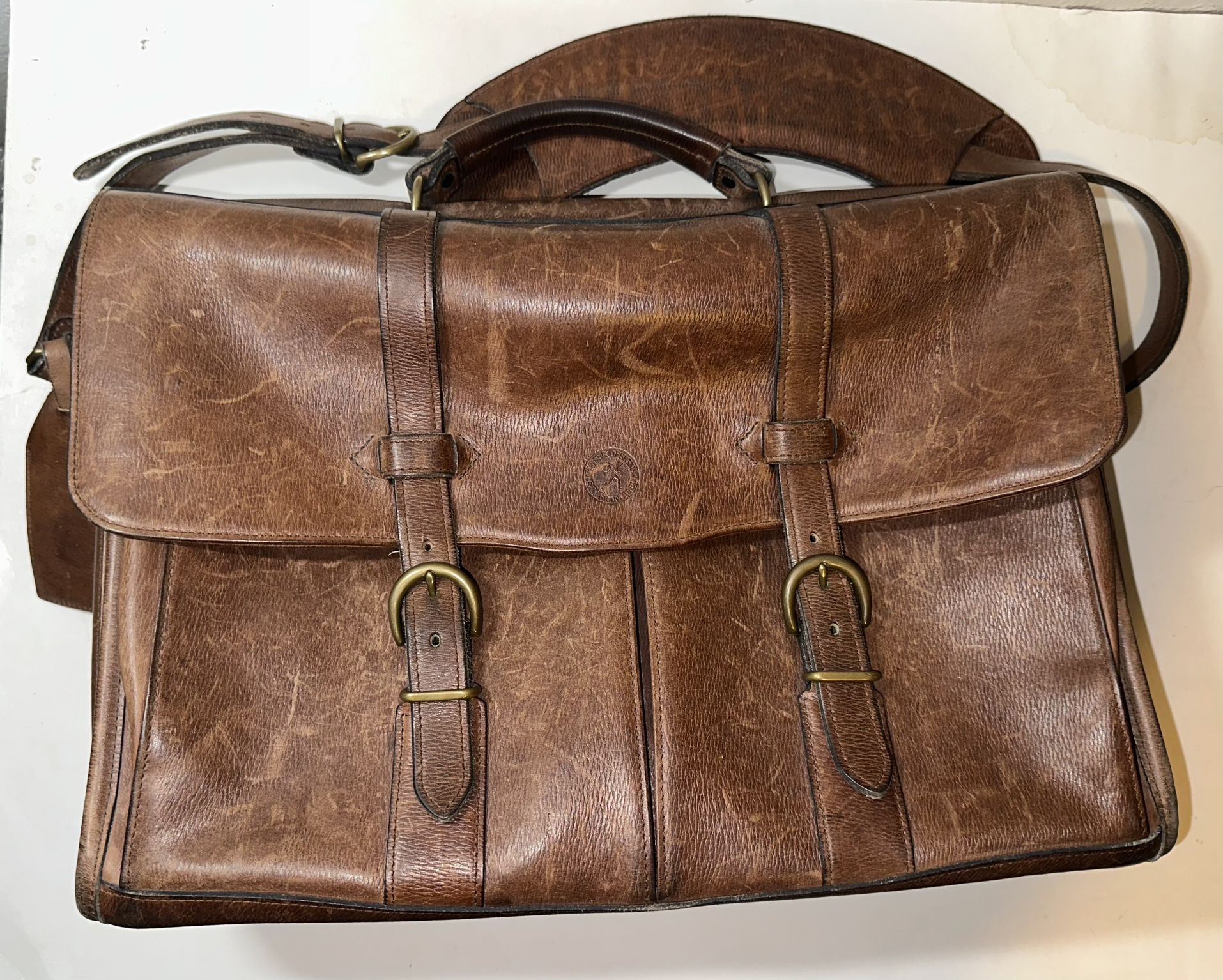 Glaser Designs SF San Francisco Flaptop Bag Briefcase Legal Size Messenger Bag