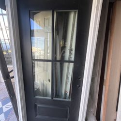 🚪 For Sale: 3/4 Four-Light Exterior Fiberglass Door