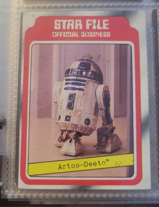 1980 Topps Star Wars Empire Strikes Back #7 Star File Official Business  Artoo-Deetoo Card