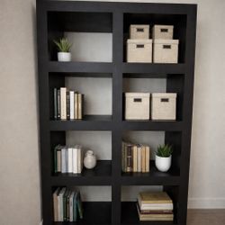 Crate & Barrel Modern Metal Cube Bookshelf 