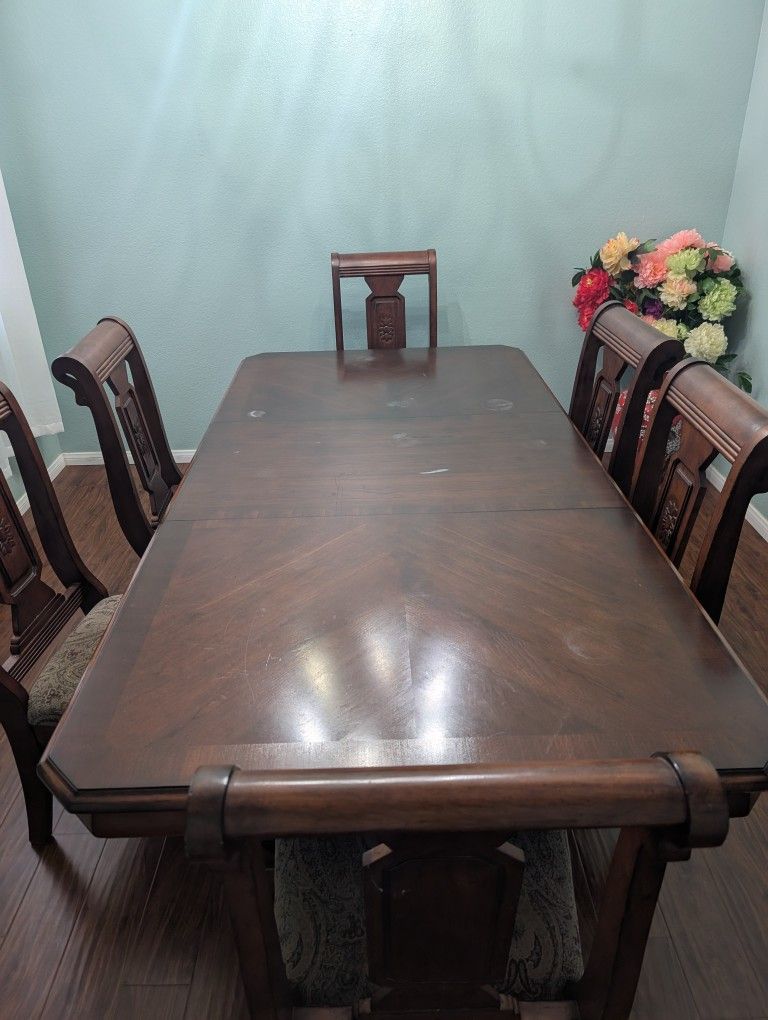 Dining Table and Six Chairs