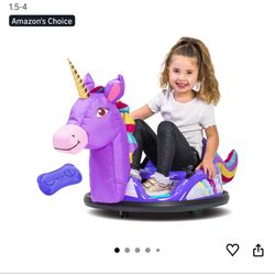 Kids Unicorn Electric Bumper Car 