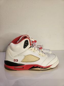 JORDAN 5 RETRO FIRE RED BLACK TONGUE (2013) 4y