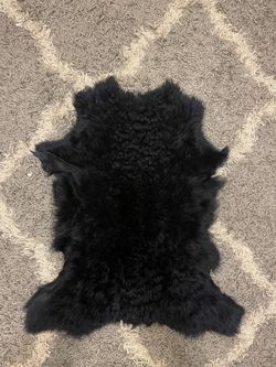 Authentic SheepSkin Fur, Navy Blue