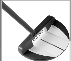 (New) Coolo - Two-tone black and white mallet-style golf putter