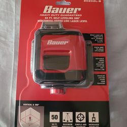 50ft self leveling 360° horizontal cross line laser level