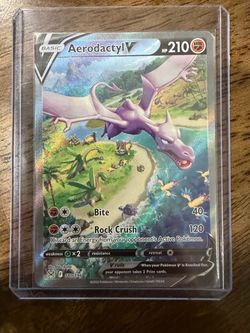 Aerodactyl V Full Art Pokémon Card 180/196