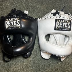 2 Cleto Reyes Traditional Face Bar Headgear- White + Black $200 Each