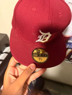 Burgundy hat