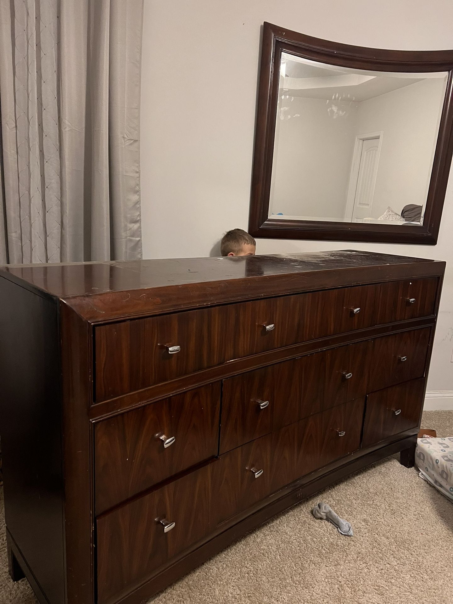 Large Dresser And Night Stand