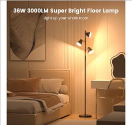 New 36 w LED Three floor lamp with remote control