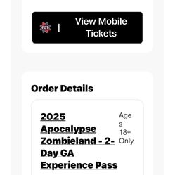 2 Day GA Apocalypse Ticket