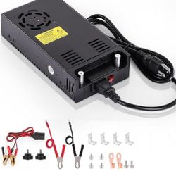 12V Power Supply 360W 30A, AC to DC Converter 110v to 12v dc Power Supply Adjustable Universal Transformer for RV, Radio/Car Stereos, LED Strip, CCTV,