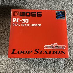 Boss RC-30 Loop Station Dual Track Looper – New in Box