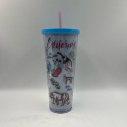 Starbucks California Venti Cold Cup Acrylic Blue