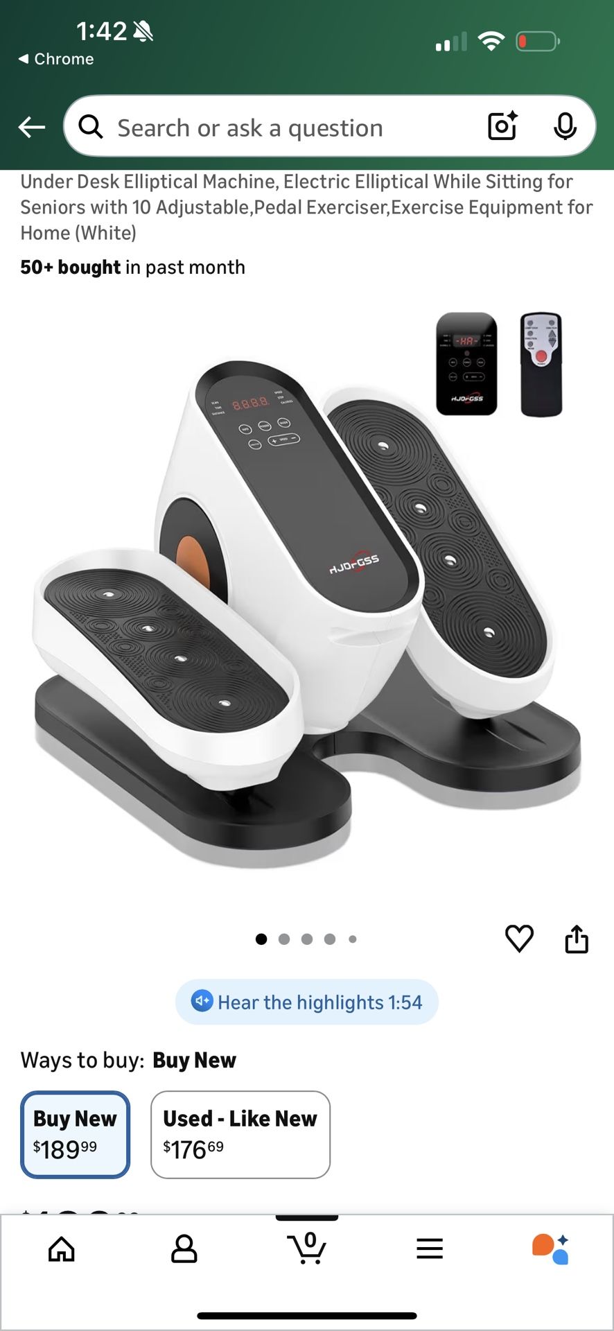 Electric Elliptical Trianer- Brand New