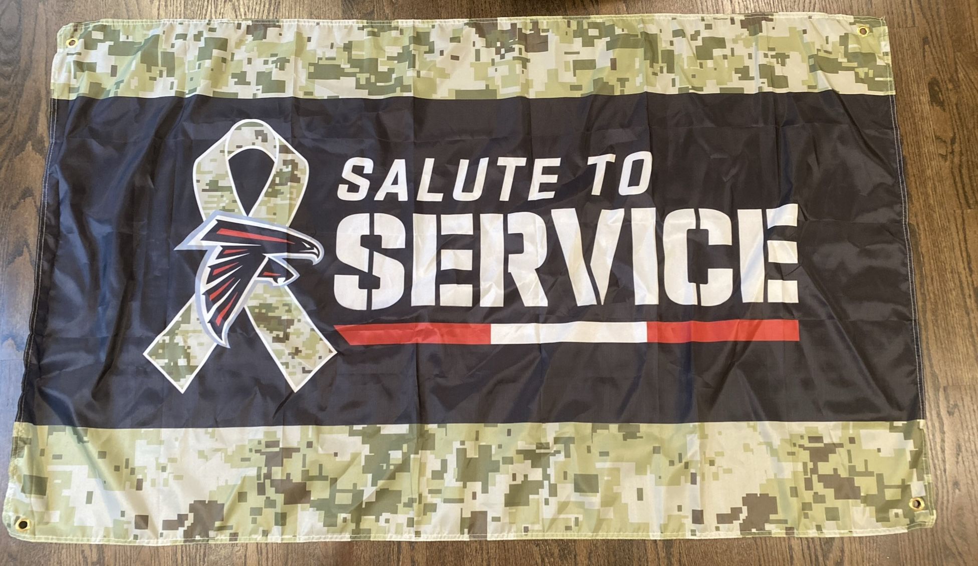 Atlanta Falcons Salute To Service Large Flag