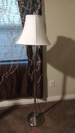 Chrome antique standing night lamp