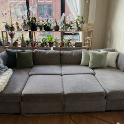 Large Grey Sofa Sectional 