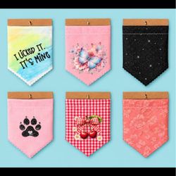 Over the collar dog bandanas