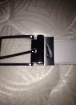 White nike belt