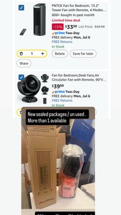 Fan for Bedroom, 13.2" Tower Fan with Remote, 4 Modes 4 Speeds Max 24ft/s, 70° Oscillating Desk Fan, 12H Timer Portable Fans, Cooling Fans for Office,