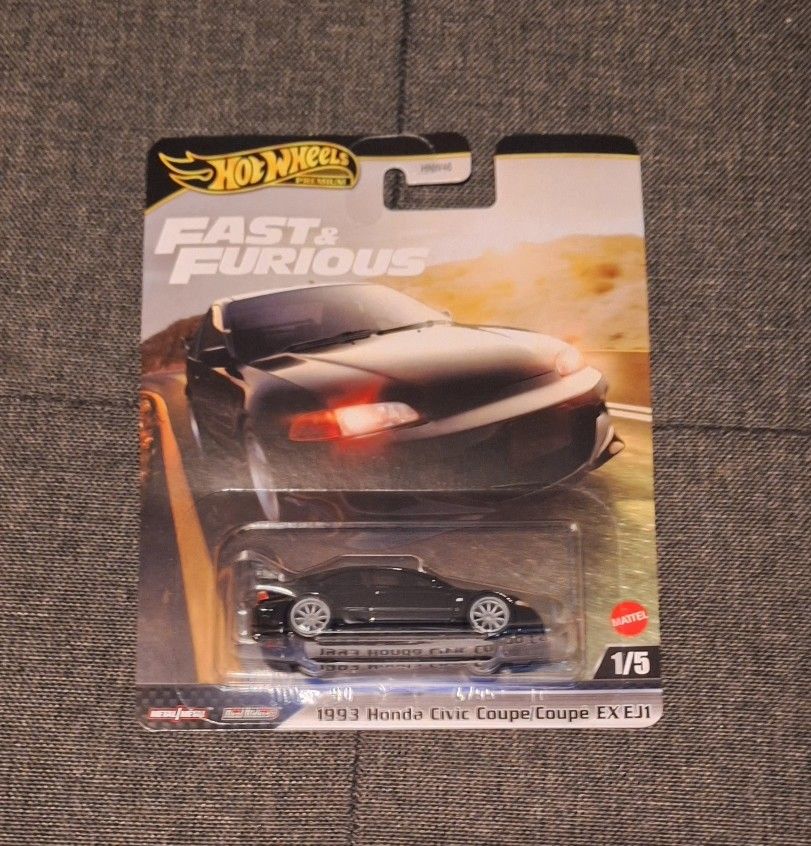 Hotwheels Premium 1993 Honda Civic Coupe EX EJ1