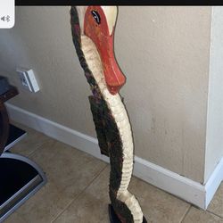 Sea Horse Statue Of Wood 