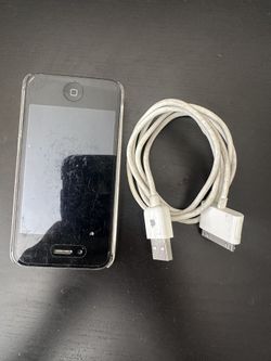 For part only, Apple iPhone 4 with Charging Cable and Case, pick up in Temple city