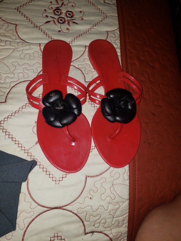 Red Chanel Sandals for Sale in Los Angeles, CA - OfferUp