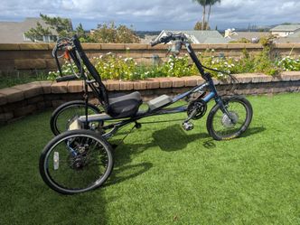 Sun Seeker EZ-3 AX Electric Recumbent Trike - 36V e-Bike Hub Conversion