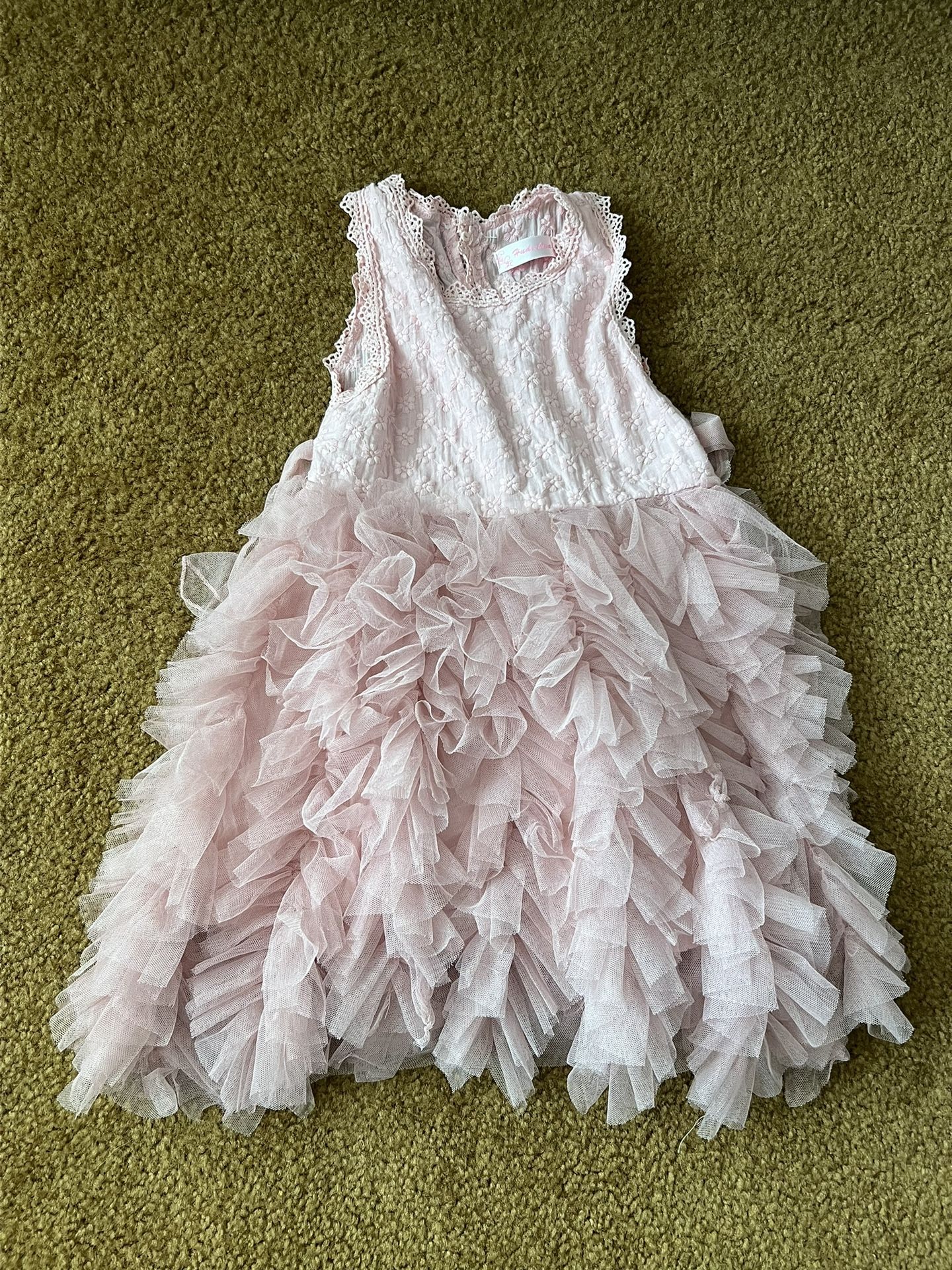 Pink Flower Girl/fancy Dress - Size 4