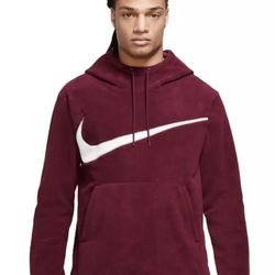 Nike CLUB Winterized Fleece Beetroot Pullover Hoodie Jacket