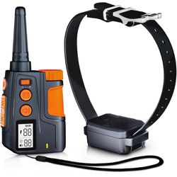 Dog Training Collar with Remote Control -3/4Mile Range Waterproof Rechargeable  8-120 Lbs) with Beep(1-8), Vibration(1-16), Safe(0-99)/Boost(1-30)/No 