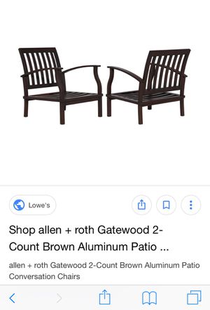 Allen Roth Gatewood Outdoor Patio Chairs For Sale In Corpus