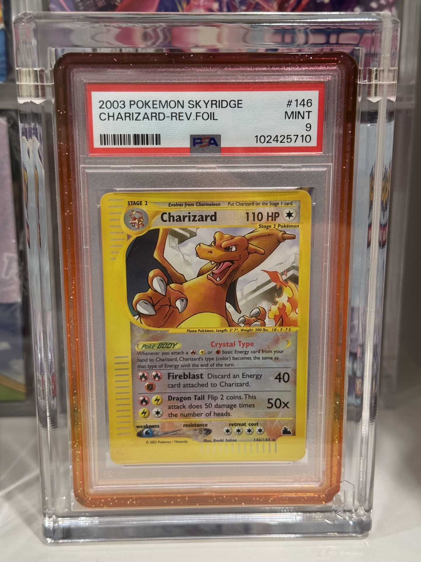 Pokemon Skyridge Charizard Reverse Hold