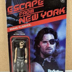 Escape From New York Snake Plissken Funko X  ReAction Action Figure Unopened NIP