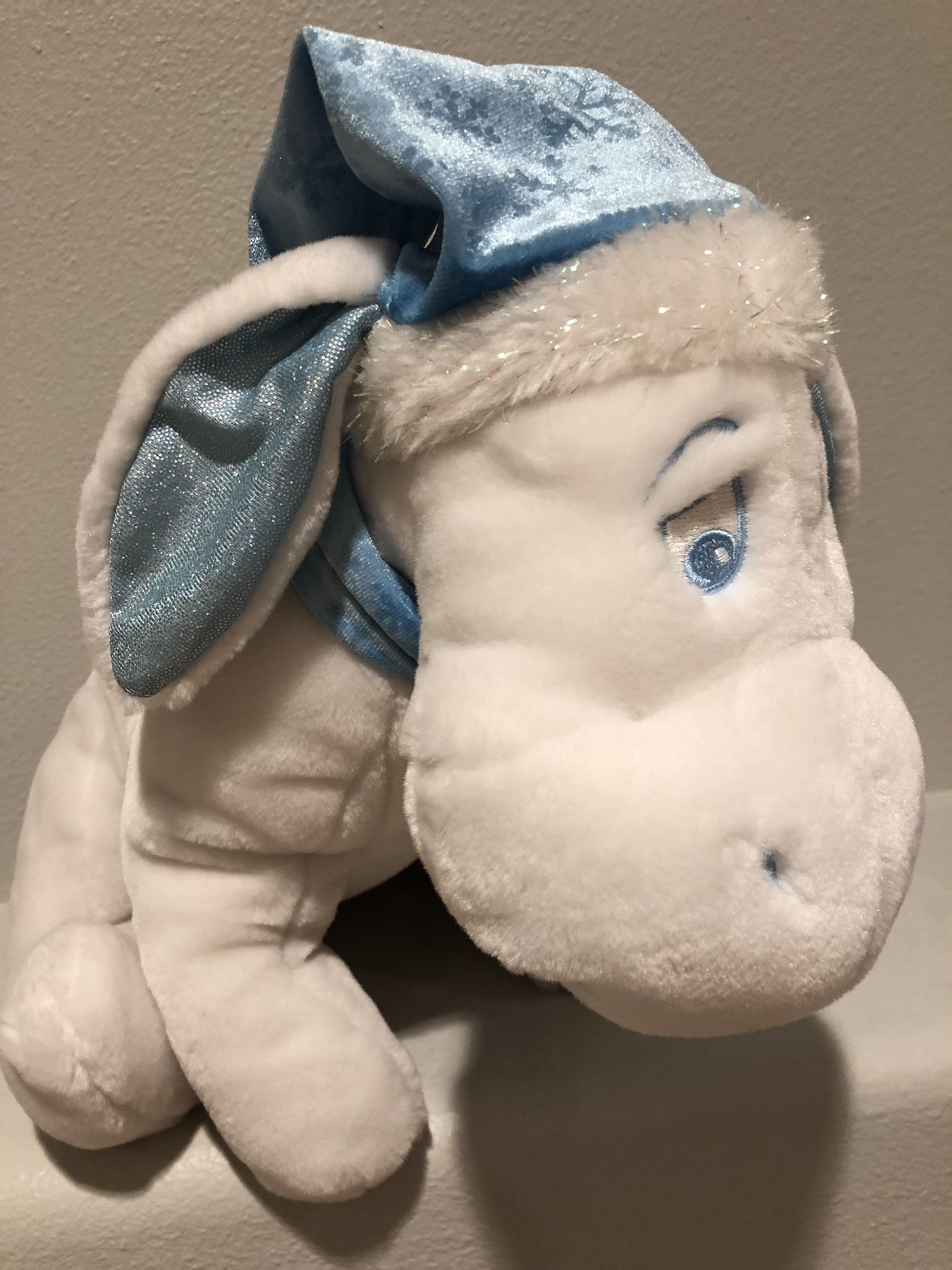 Disney Store Snowflake Eeyore 15” Plush