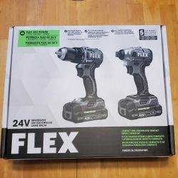 Flex Drill & Impact Driver With Battery/Charger