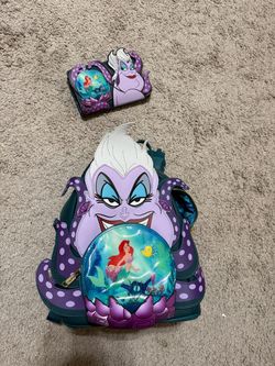 Ursula loungefly backpack and wallet
