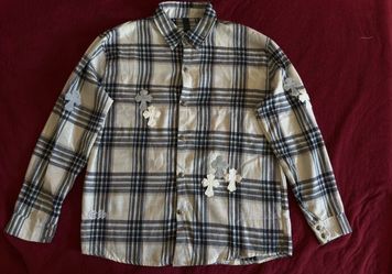 Chrome Hearts Plaid Cross Patch Shirt – Size L