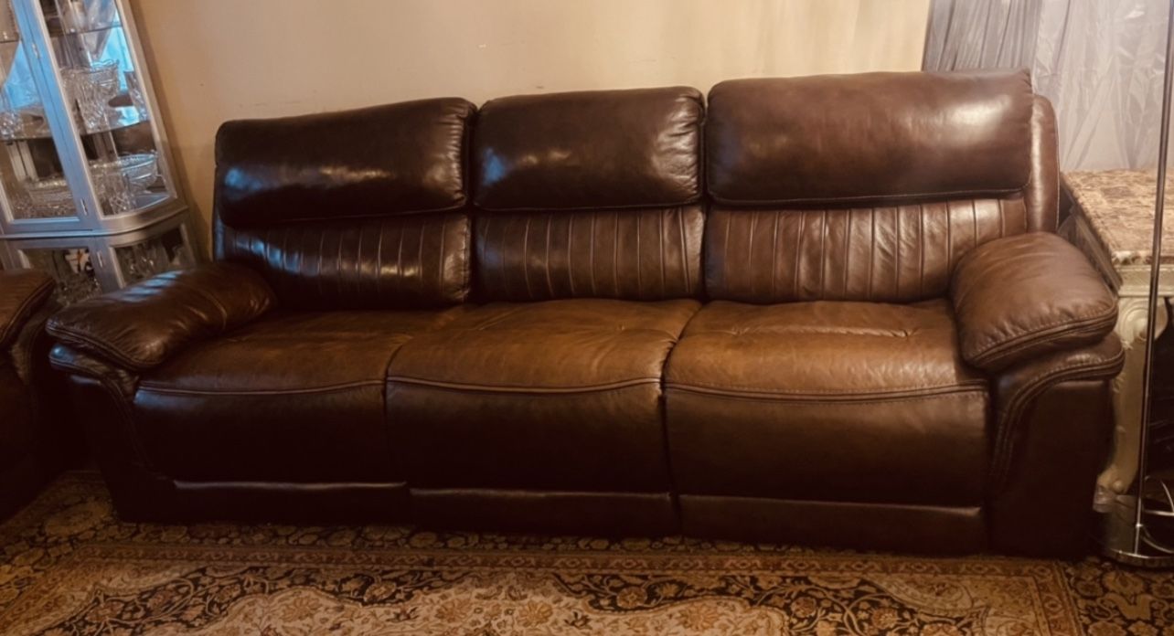 Luxe Leather Couch