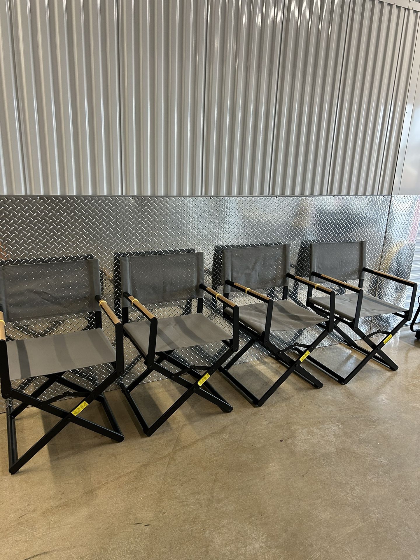 BRAND NEW FOLD UP DIRECTOR CHAIRS ($50 EACH) NEVER USED!!! $200 FOR ALL 4