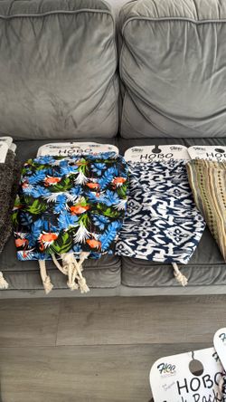 Drawstring printed backpacks $2