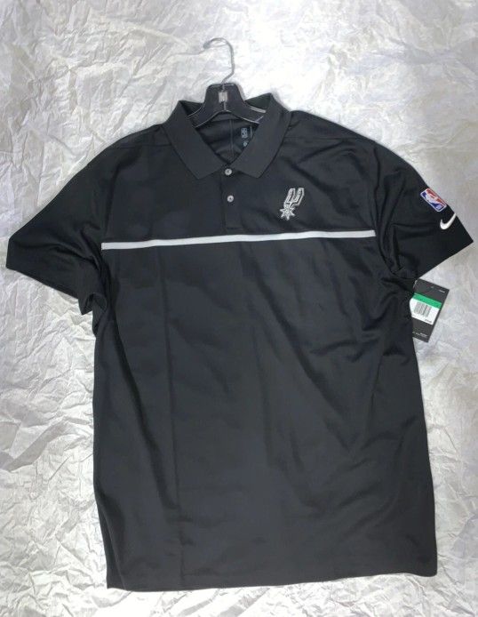 San Antonio Spurs Black Polo Jersey XL